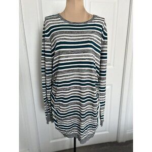 Lety & Me Stitch Fix Maternity Crew Neck Long Sleeve Sweater Top Shirt Size L
